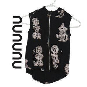 nununu Sleeveless Hoodie Black Size 4-5